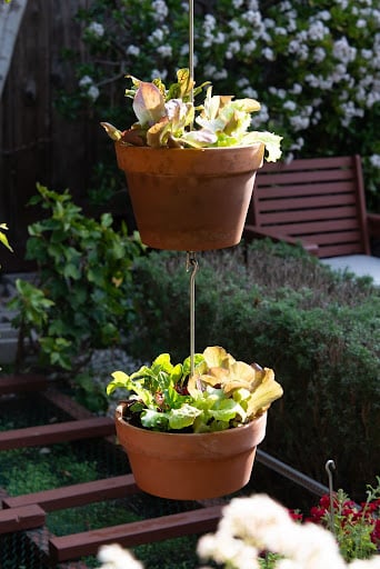 Hang Pots to Save Space